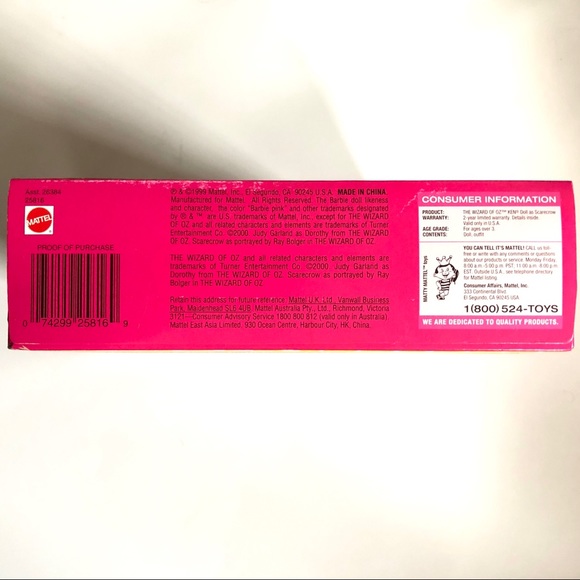 Wizard of Oz - Scarecrow (Ken Doll) - Picture 9 of 11